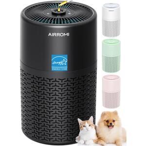 Air Purifier for Home Allergies,  Deodorizing Activated Carbon Filter-Black/Gray